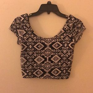 Printed Crop Top